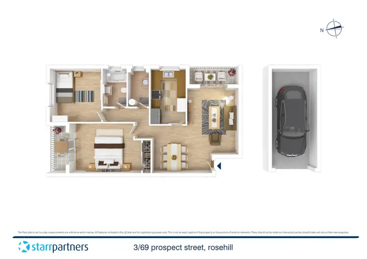 Floorplan of Homely unit listing, 3/69 Prospect Street, Rosehill NSW 2142