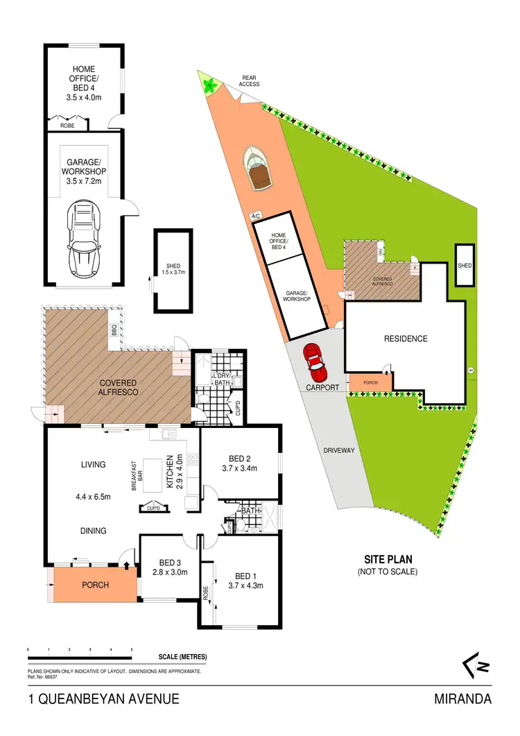 Floorplan of Homely house listing, 1 Queanbeyan Avenue, Miranda NSW 2228