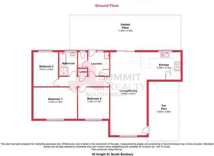 Floorplan of Homely house listing, 60 Knight Street, South Bunbury WA 6230