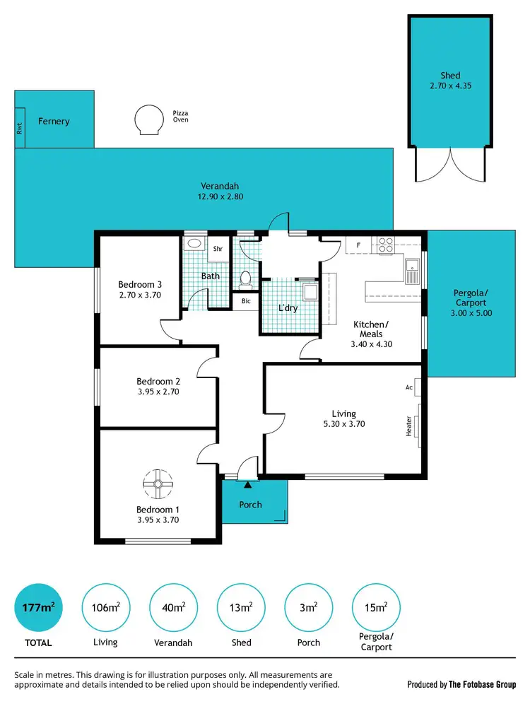 Floorplan of Homely house listing, 83 Weroona Avenue, Park Holme SA 5043