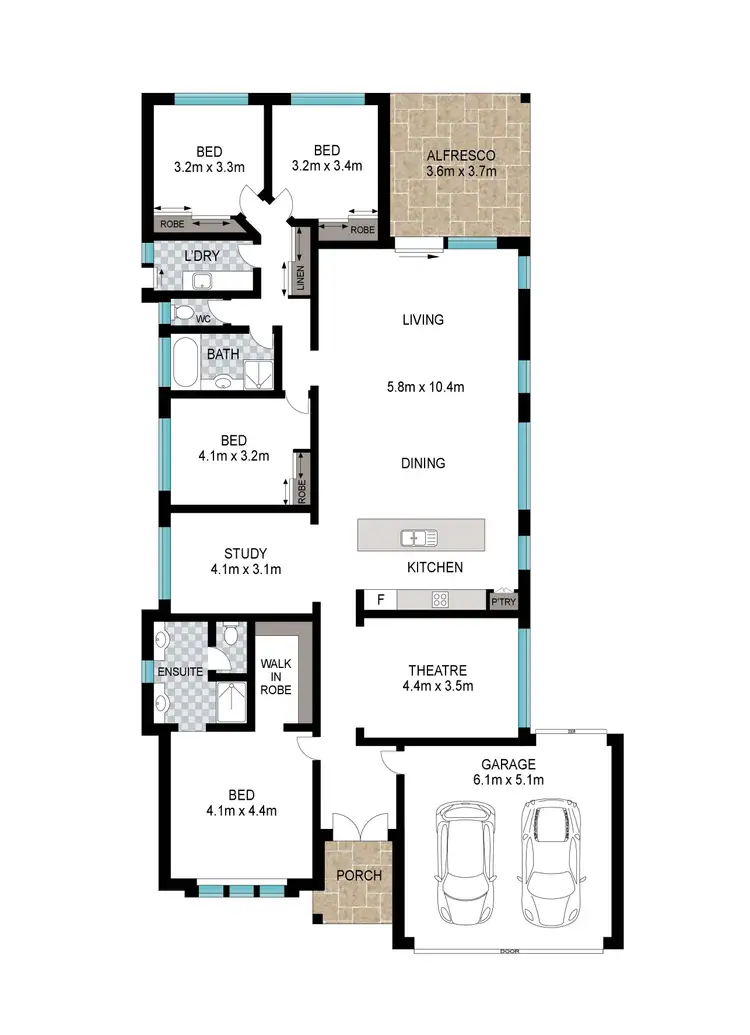 Floorplan of Homely house listing, 2C Wilson Street, Carey Park WA 6230
