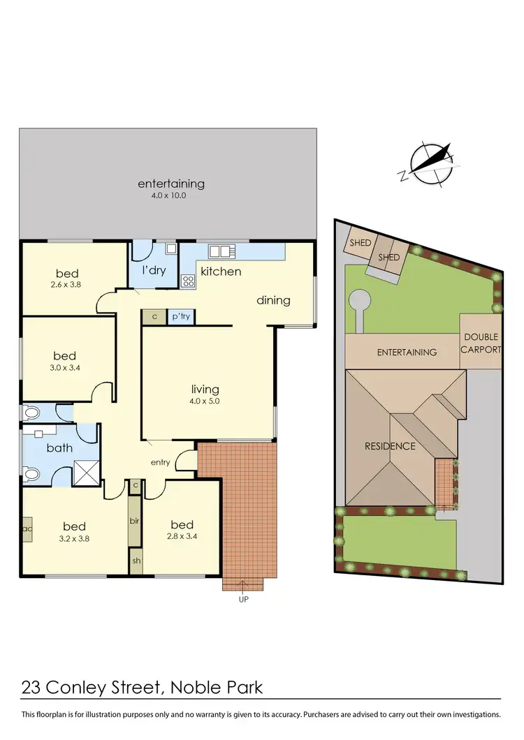 Floorplan of Homely house listing, 23 Conley Street, Noble Park VIC 3174