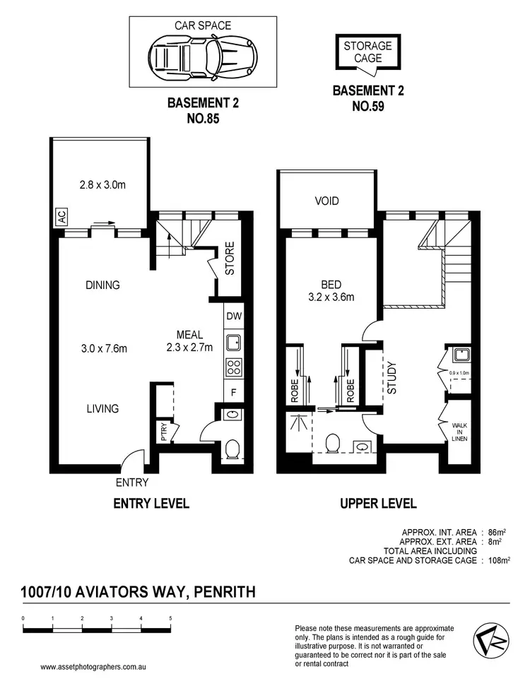 Floorplan of Homely apartment listing, 1007/10 Aviators Way, Penrith NSW 2750