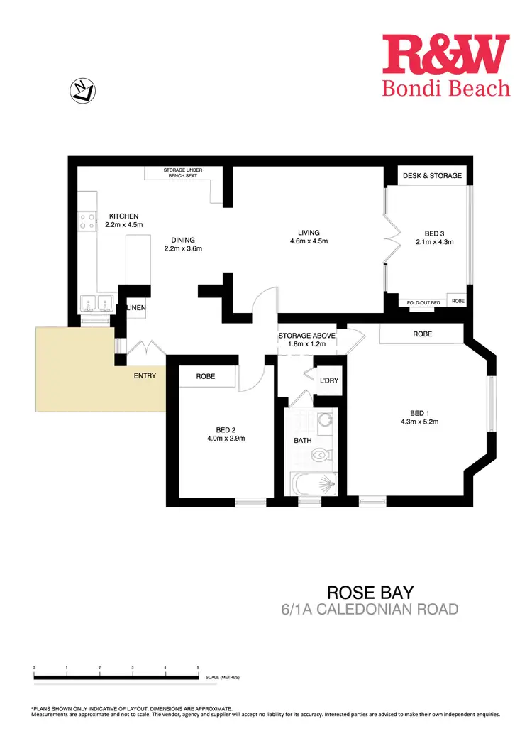 Floorplan of Homely apartment listing, 6/1A Caledonian Road, Rose Bay NSW 2029