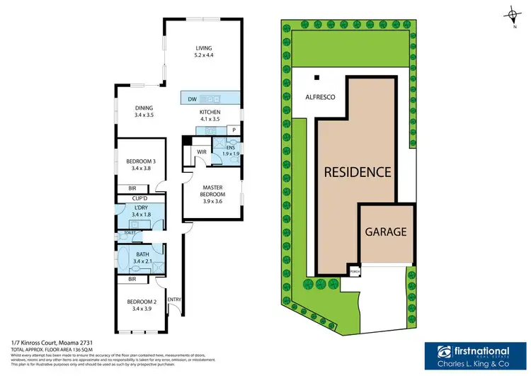 Floorplan of Homely house listing, 1/7 Kinross Court, Moama NSW 2731