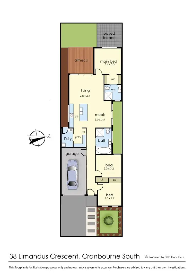 Floorplan of Homely house listing, 38 Limandus Crescent, Cranbourne South VIC 3977