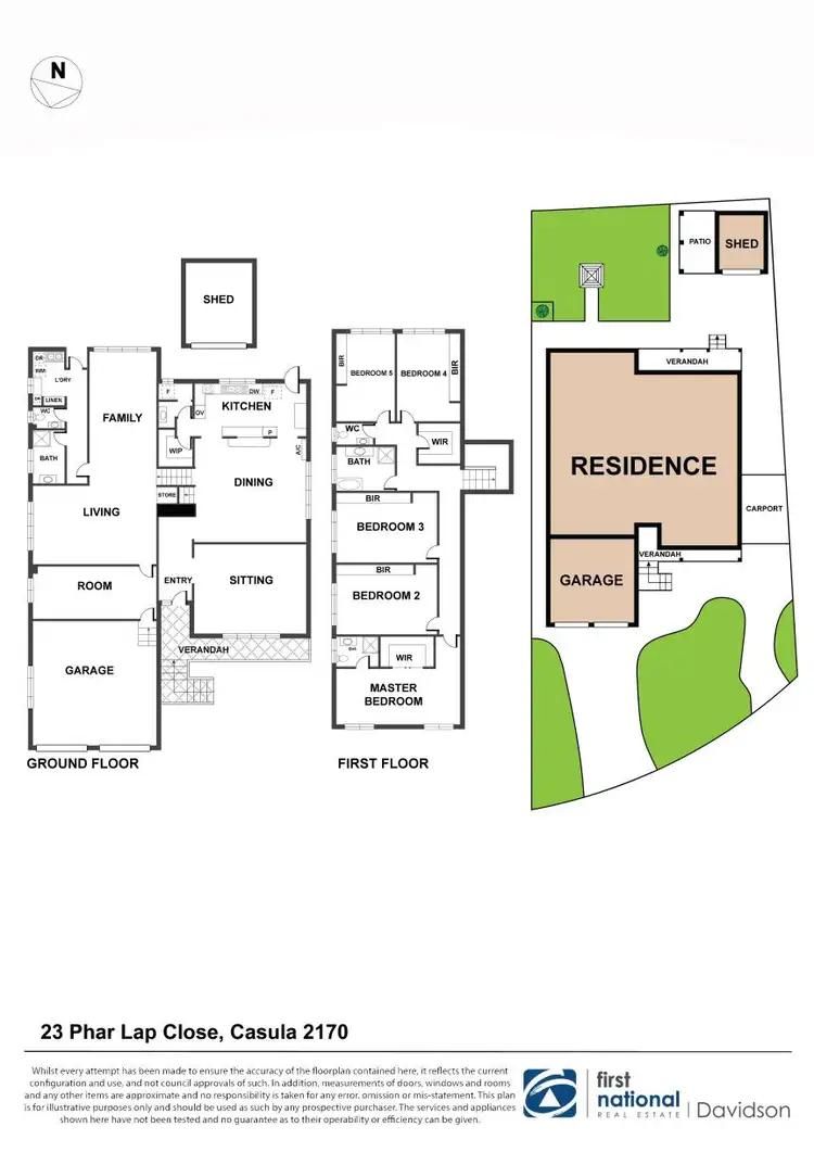 Floorplan of Homely house listing, 23 Phar Lap Close, Casula NSW 2170