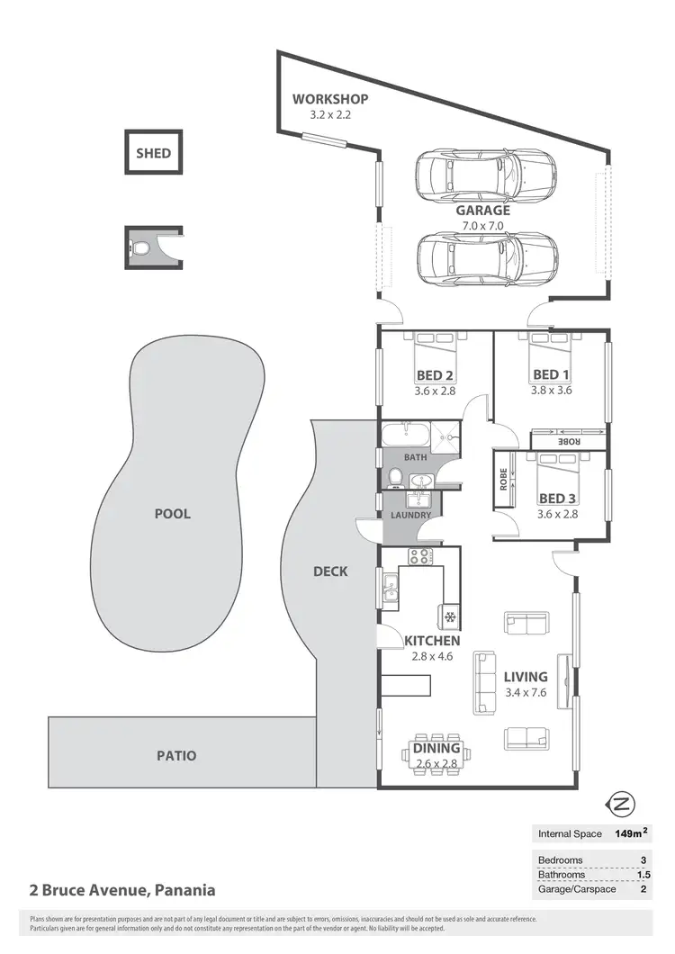 Floorplan of Homely house listing, 2 Bruce Avenue, Panania NSW 2213