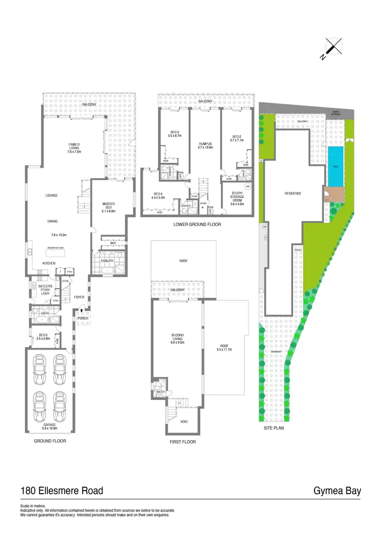 Floorplan of Homely house listing, 180 Ellesmere Road, Gymea Bay NSW 2227