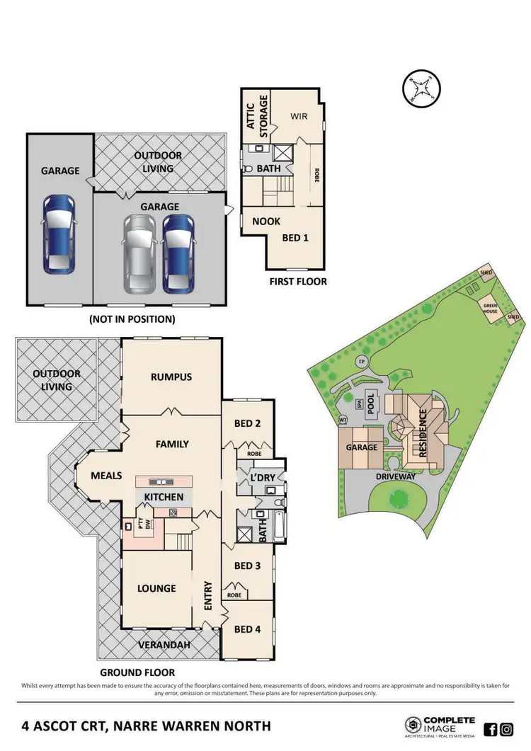 Floorplan of Homely house listing, 4 Ascot Court, Narre Warren North VIC 3804