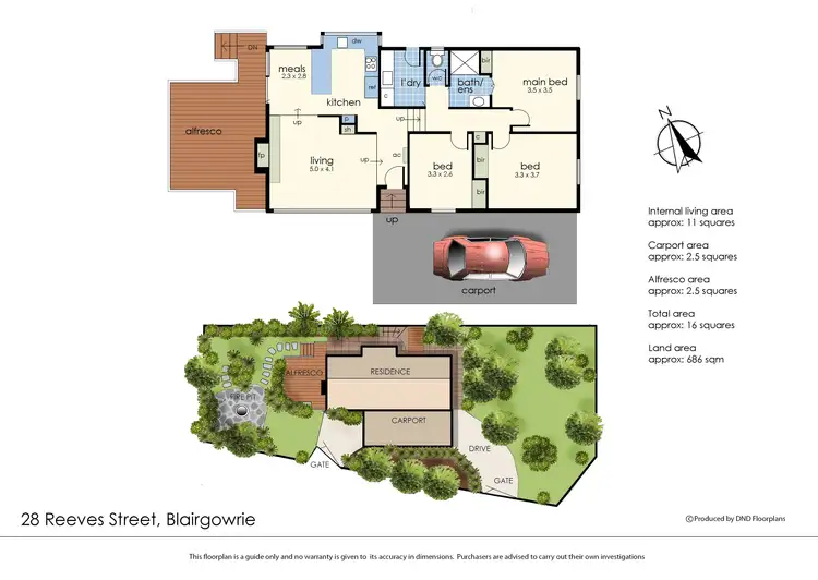 Floorplan of Homely house listing, 28 Reeves Street, Blairgowrie VIC 3942
