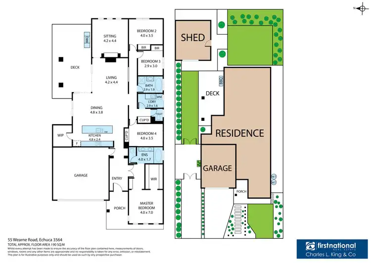 Floorplan of Homely house listing, 55 Wearne Road, Echuca VIC 3564