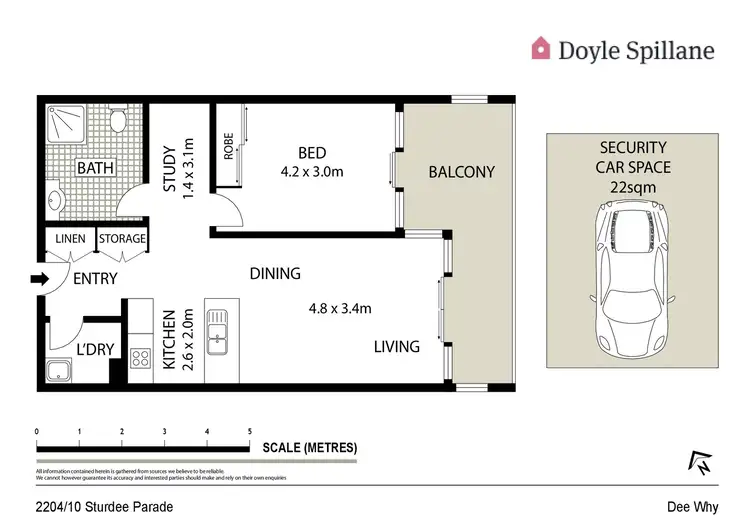 Floorplan of Homely apartment listing, 2204/10 Sturdee Parade, Dee Why NSW 2099