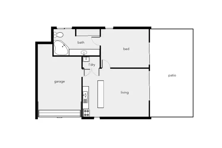 Floorplan of Homely unit listing, 1/2-4 Springfield Crescent, Manoora QLD 4870