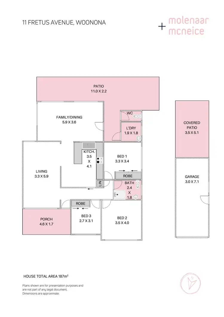 Floorplan of Homely house listing, 11 Fretus Avenue, Woonona NSW 2517