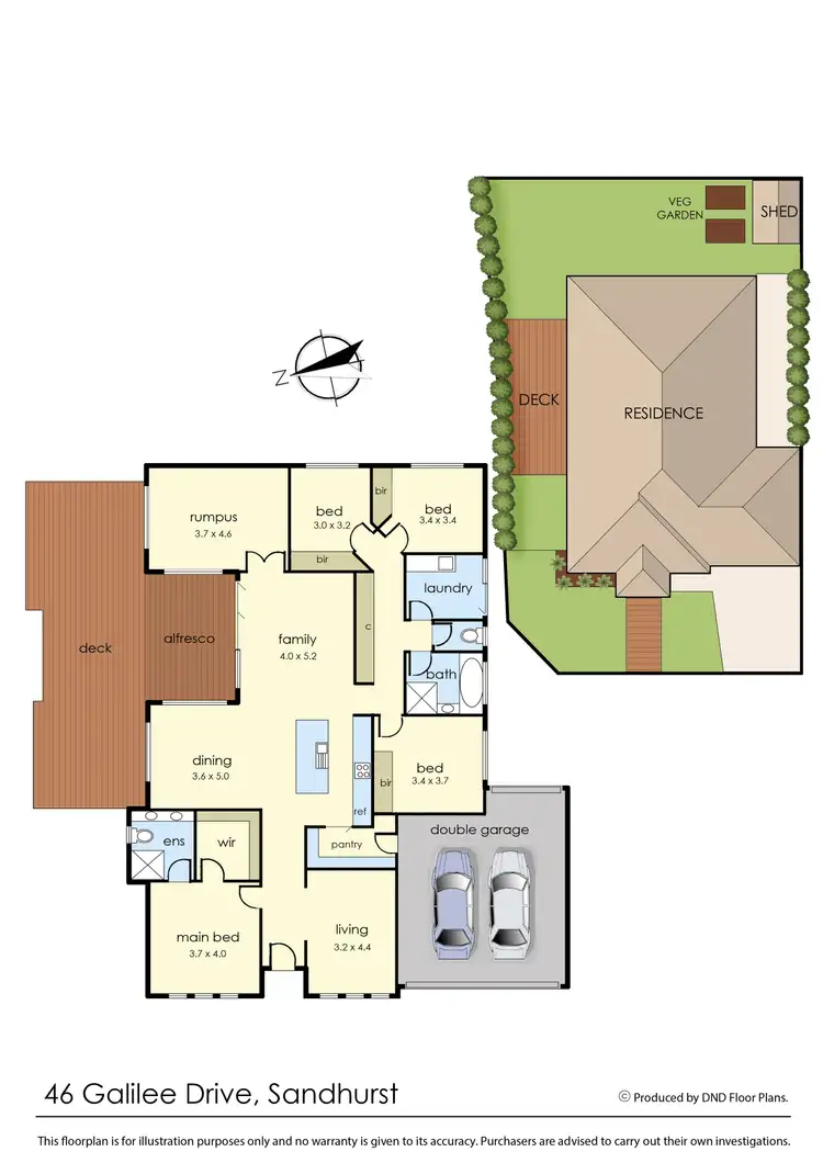 Floorplan of Homely house listing, 46 Galilee Drive, Sandhurst VIC 3977