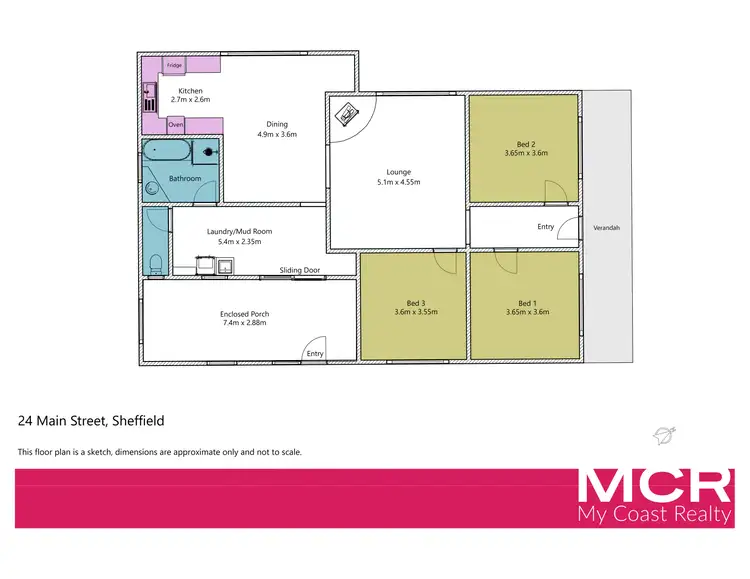 Floorplan of Homely house listing, 24 Main Street, Sheffield TAS 7306