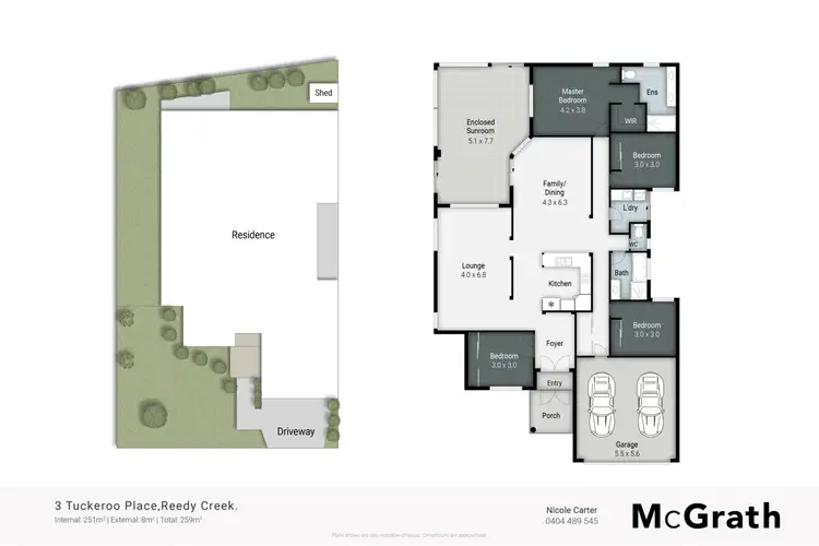 Floorplan of Homely house listing, 3 Tuckeroo Place, Reedy Creek QLD 4227