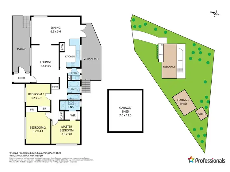 Floorplan of Homely house listing, 9 Grand Panorama Court, Launching Place VIC 3139