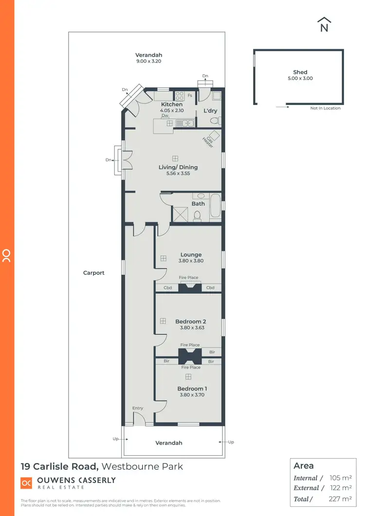 Floorplan of Homely house listing, 19 Carlisle Road, Westbourne Park SA 5041
