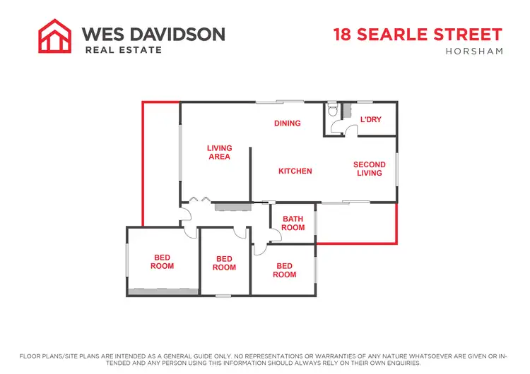 Floorplan of Homely house listing, 18 Searle Street, Horsham VIC 3400
