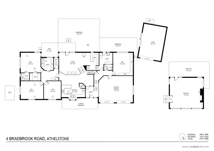 Floorplan of Homely house listing, 4 Bradbrook Road, Athelstone SA 5076