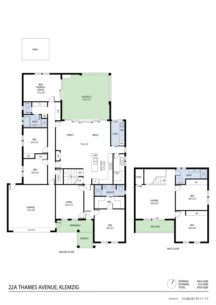 Floorplan of Homely house listing, 22A Thames Avenue, Klemzig SA 5087