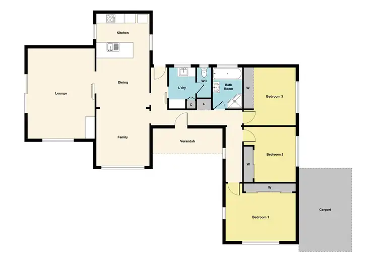 Floorplan of Homely house listing, 14 Lovenear Grove, Ballarat East VIC 3350