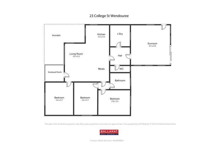 Floorplan of Homely house listing, 23 College Street, Wendouree VIC 3355