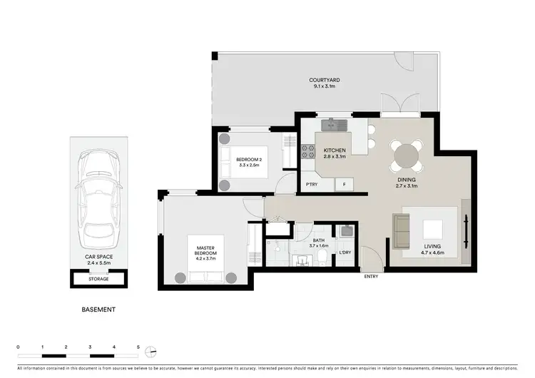 Floorplan of Homely apartment listing, 3/207 Willoughby Road, Naremburn NSW 2065