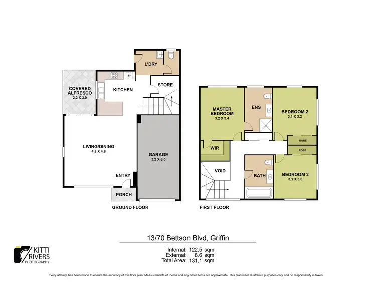 Floorplan of Homely townhouse listing, 13/70 Bettson Boulevard, Griffin QLD 4503