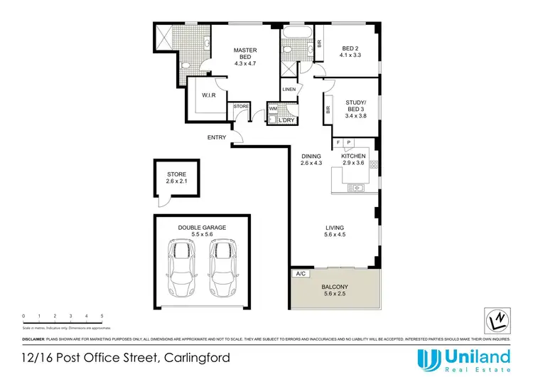 Floorplan of Homely apartment listing, 12/16 Post Office Street, Carlingford NSW 2118