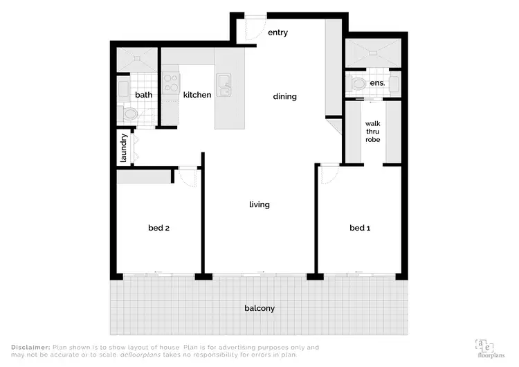 Floorplan of Homely apartment listing, 208/15 Kerridge Street, Kingston ACT 2604