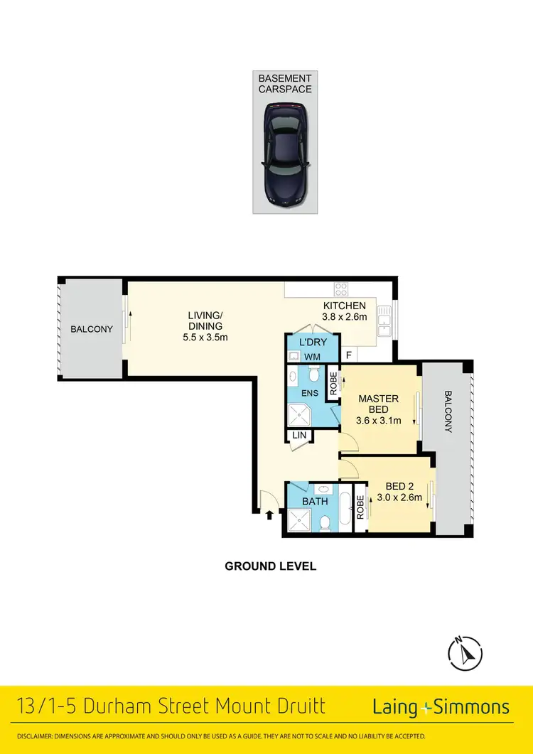 Floorplan of Homely unit listing, 13/1-5 Durham Street, Mount Druitt NSW 2770