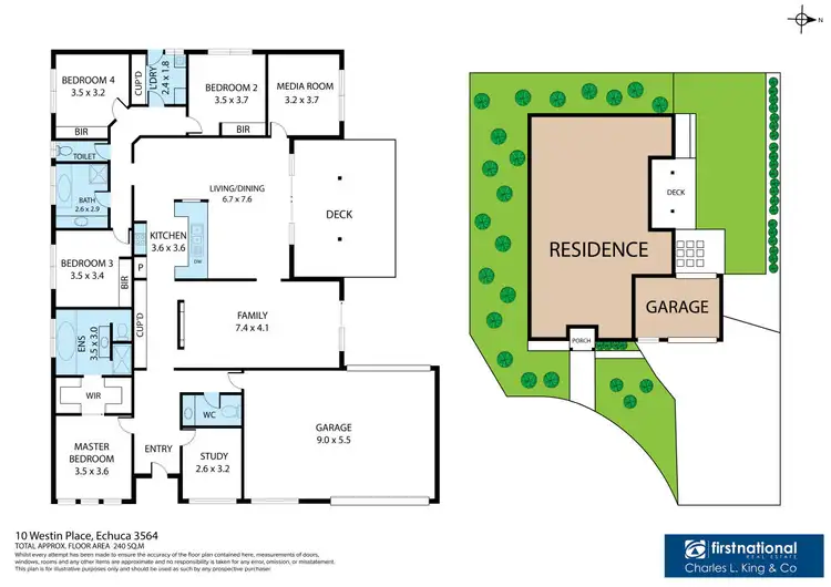 Floorplan of Homely house listing, 10 Westin Place, Echuca VIC 3564