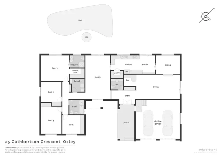 Floorplan of Homely house listing, 25 Cuthbertson Crescent, Oxley ACT 2903