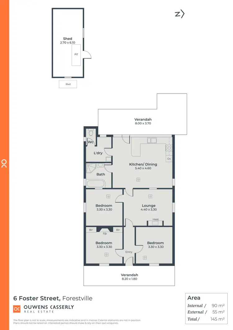Floorplan of Homely house listing, 6 Foster Street, Forestville SA 5035
