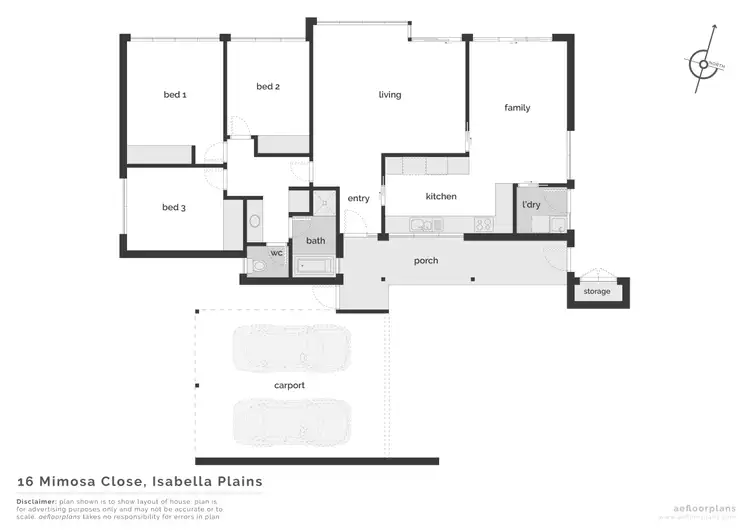 Floorplan of Homely house listing, 16 Mimosa Close, Isabella Plains ACT 2905