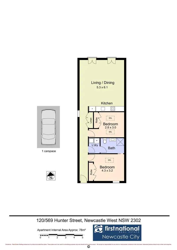 Floorplan of Homely apartment listing, 120/569 Hunter Street, Newcastle West NSW 2302
