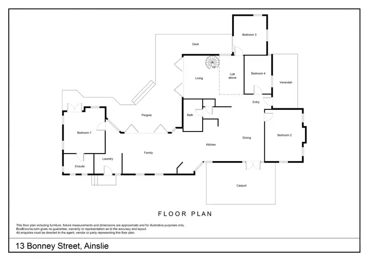Floorplan of Homely house listing, 13 Bonney Street, Ainslie ACT 2602