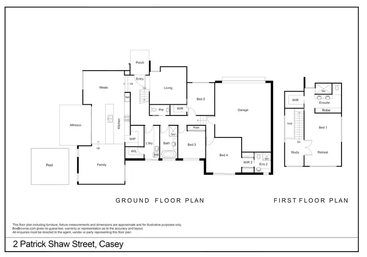 Floorplan of Homely house listing, 2 Patrick Shaw Street, Casey ACT 2913