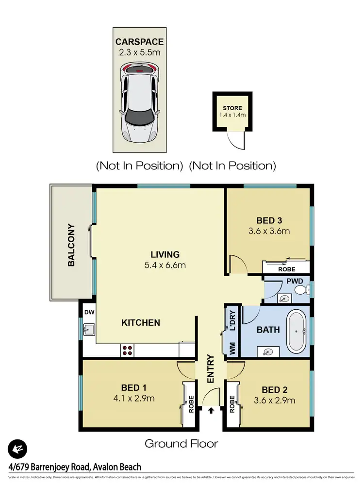 Floorplan of Homely apartment listing, 4/679 Barrenjoey Road, Avalon Beach NSW 2107