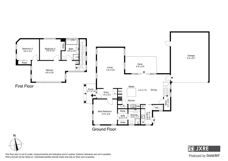 Floorplan of Homely townhouse listing, 1/22 Donald Street, Mount Waverley VIC 3149