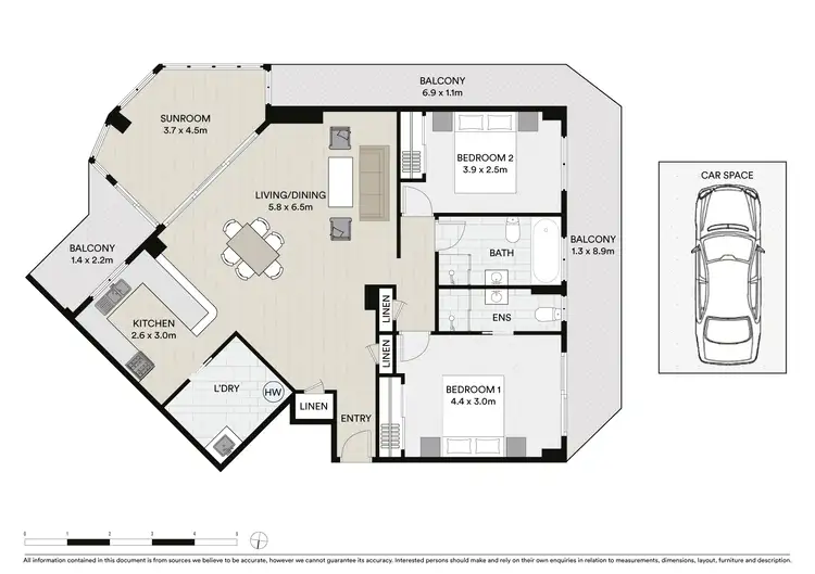 Floorplan of Homely apartment listing, 47/3 Good Street, Parramatta NSW 2150