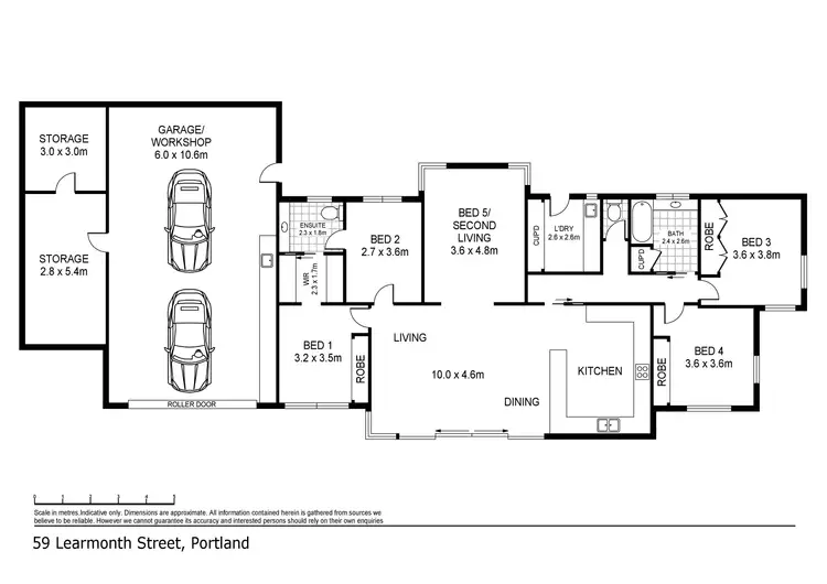 Floorplan of Homely house listing, 59 Learmonth Street, Portland VIC 3305