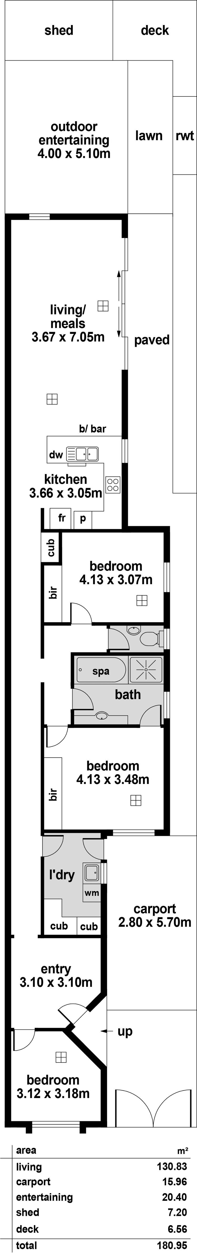 Floorplan of Homely house listing, 24a Waverley Street, Largs Bay SA 5016