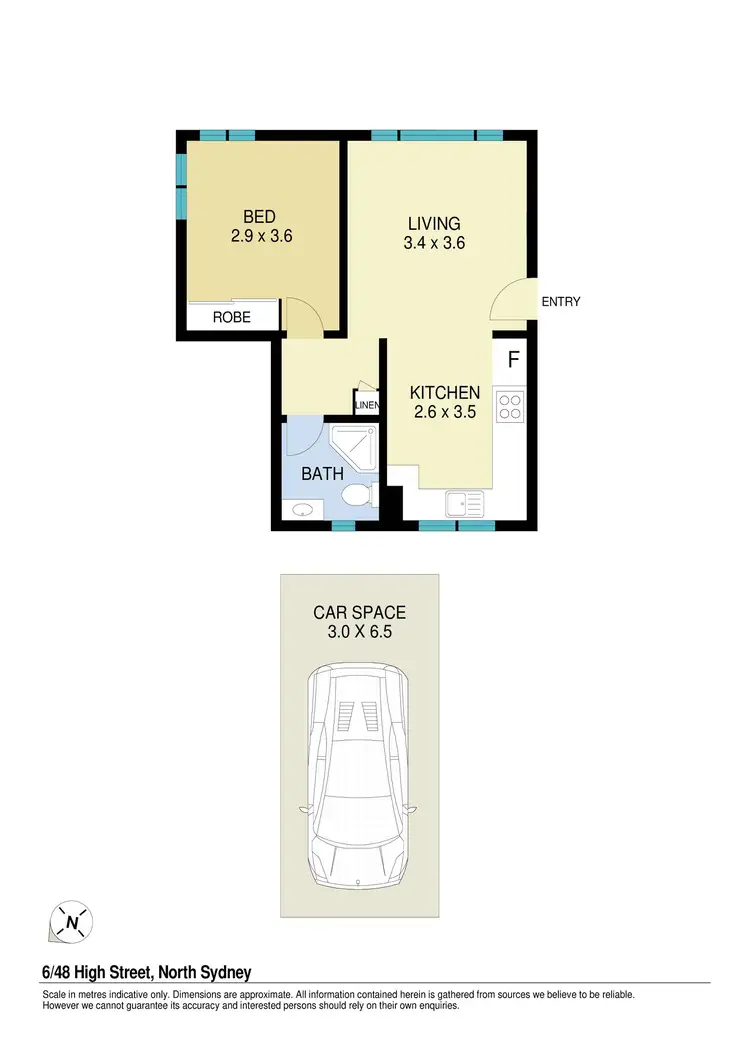 Floorplan of Homely apartment listing, 6/48 High Street, North Sydney NSW 2060