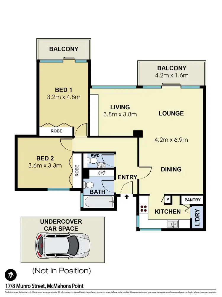Floorplan of Homely apartment listing, 17/8 Munro Street, Mcmahons Point NSW 2060