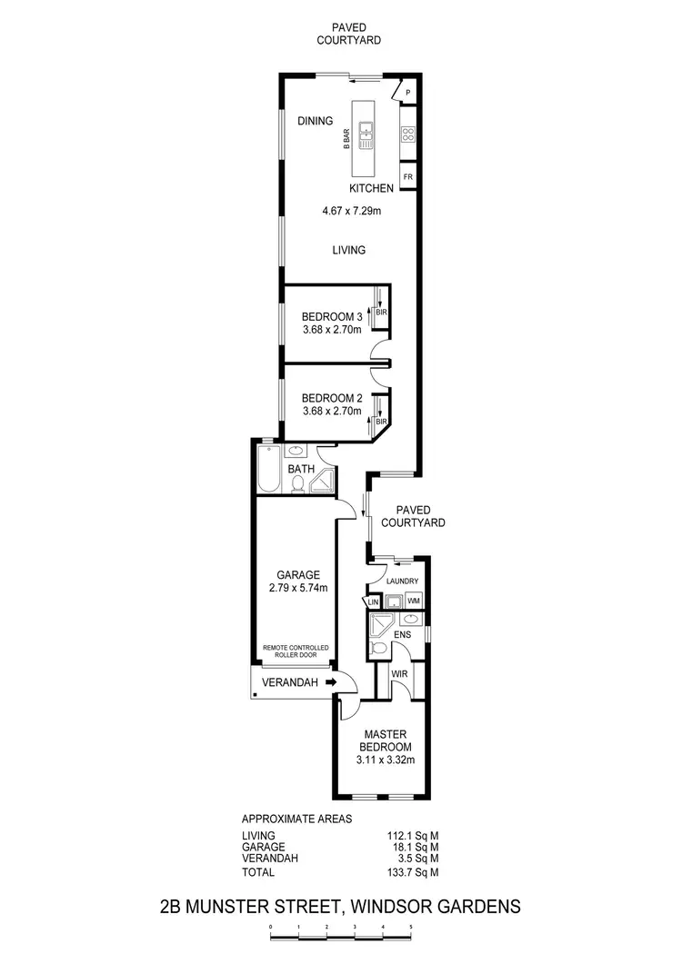 Floorplan of Homely house listing, 2BC Munster Street, Windsor Gardens SA 5087