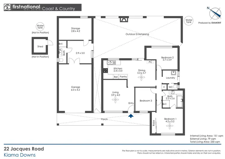 Floorplan of Homely house listing, 22 Jacques Road, Kiama Downs NSW 2533